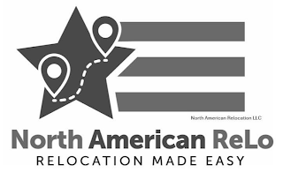 NORTH AMERICAN RELOCATION LLC NORTH AMERICAN RELO RELOCATION MADE EASY logo