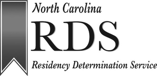 NORTH CAROLINA RDS RESIDENCY DETERMINATION SERVICE logo