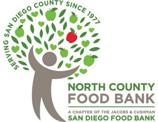 NORTH COUNTY FOOD BANK A CHAPTER OF THEJACOBS & CUSHMAN SAN DIEGO FOOD BANK SERVING SAN DIEGO COUNTY SINCE 1977 logo