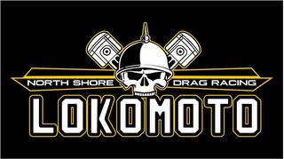 NORTH SHORE DRAG RACING LOKOMOTO logo