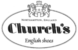 NORTHAMPTON, ENGLAND CHURCH'S ENGLISH SHOES logo