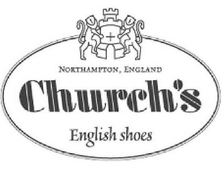 NORTHAMPTON, ENGLAND CHURCH'S ENGLISH SHOES logo