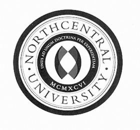 NORTHCENTRAL UNIVERSITY UNUM AD UNUM EXPERIMENTALIS DOCTRINA MCMXCVI logo