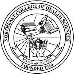 NORTHEAST COLLEGE OF HEALTH SCIENCES VIRTUS ANIMUSQUE FOUNDED 1919 logo