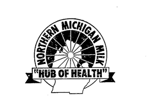 NORTHERN MICHIGAN MILK "HUB OF HEALTH" logo