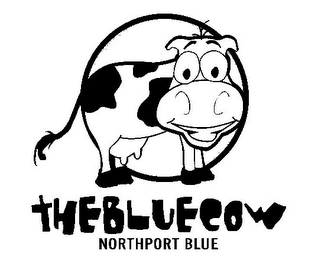 NORTHPORT BLUE THE BLUE COW logo