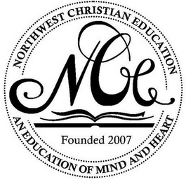 NORTHWEST CHRISTIAN EDUCATION NCE FOUNDED 2007 AN EDUCATION OF MIND AND HEART logo
