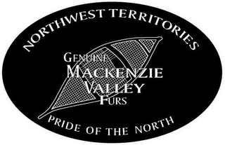 NORTHWEST TERRITORIES GENUINE MACKENZIEVALLEY FURS PRIDE OF THE NORTH logo