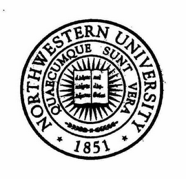 NORTHWESTERN UNIVERSITY 1851 QUAECUMQUE.SUNT.VERA logo