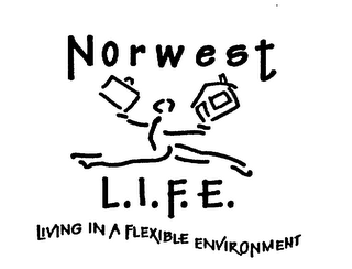 NORWEST L.I.F.E. LIVING IN A FLEXIBLE ENVIRONMENT logo