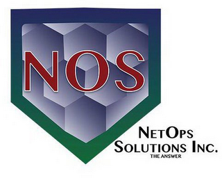 NOS NETOPS SOLUTIONS INC. THE ANSWER logo