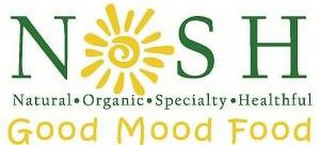 NOSH NATURAL · ORGANIC · SPECIALTY · HEALTHFUL GOOD MOOD FOOD logo