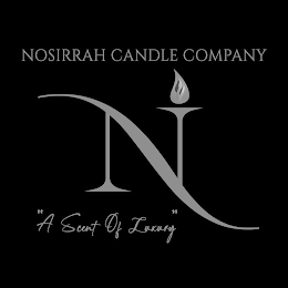 NOSIRRAH CANDLE COMPANY N "A SCENT OF LUXURY" logo