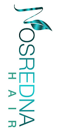 NOSREDNA HAIR logo