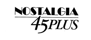 NOSTALGIA 45 PLUS logo