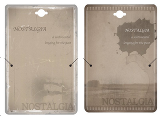 NOSTALGIA A SENTIMENTAL LONGING FOR THE PAST NOSTALGIA logo