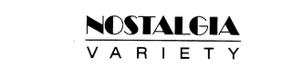 NOSTALGIA V A R I E T Y logo