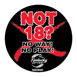 NOT 18? NO WAY! NO PLAY! KENTUCKY LOTTERY FUELING IMAGINATION. FUNDING EDUCATION. logo