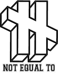 NOT EQUAL TO logo