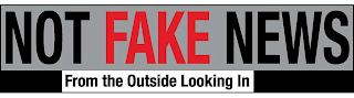NOT FAKE NEWS FROM THE OUTSIDE LOOKING IN logo