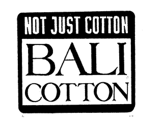 NOT JUST COTTON BALI COTTON logo