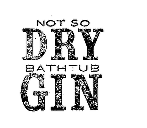 NOT SO DRY BATHTUB GIN logo