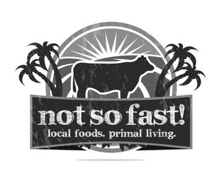 NOT SO FAST! LOCAL FOODS. PRIMAL LIVING. logo