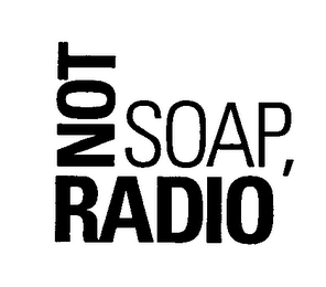 NOT SOAP, RADIO logo