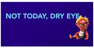 NOT TODAY, DRY EYE SCRATCH logo