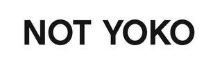 NOT YOKO logo