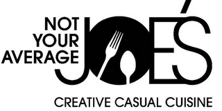 NOT YOUR AVERAGE JOE'S CREATIVE CASUAL CUISINE logo