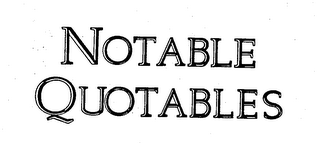 NOTABLE QUOTABLES logo