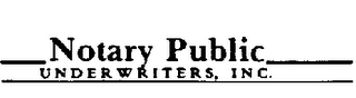 NOTARY PUBLIC UNDERWRITERS, INC. logo