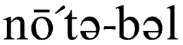 NO'TE-BEL logo