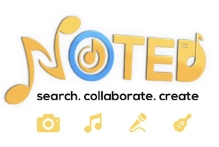 NOTED SEARCH. COLLABORATE. CREATE logo