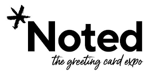 NOTED THE GREETING CARD EXPO logo