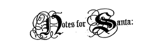 NOTES FOR SANTA logo