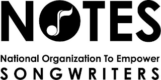 NOTES NATIONAL ORGANIZATION TO EMPOWER SONGWRITERS logo