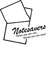 NOTESAVERS: NOTES YOU CAN USE...MONEY YOU CAN SAVE logo