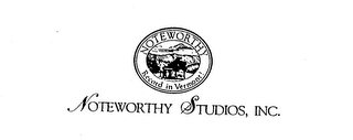 NOTEWORTHY STUDIOS, INC. NOTEWORTHY RECORD IN VERMONT! logo