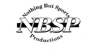 NOTHING BUT SPORTS NBSP PRODUCTIONS logo