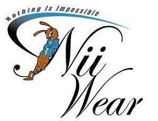 NOTHING IS IMPOSSIBLE NII WEAR logo