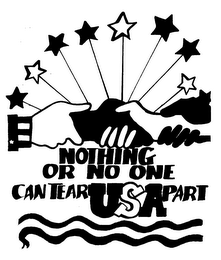 NOTHING OR NO ONE CAN TEAR USAPART logo
