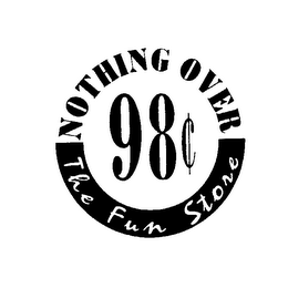 NOTHING OVER 98 THE FUN STORE logo
