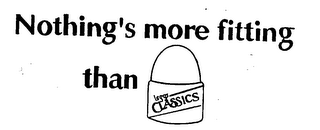 NOTHING'S MORE FITTING THAN L'EGGS CLASSICS logo