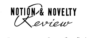 NOTION AND NOVELTY REVIEW logo