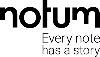 NOTUM EVERY NOTE HAS A STORY logo