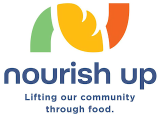 NOURISH UP LIFTING OUR COMMUNITY THROUGH FOOD. logo