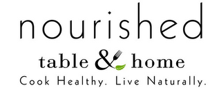 NOURISHED TABLE & HOME COOK HEALTHY. LIVE NATURALLY. logo