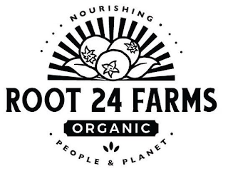NOURISHING ROOT 24 FARMS ORGANIC · PEOPLE & PLANET · logo